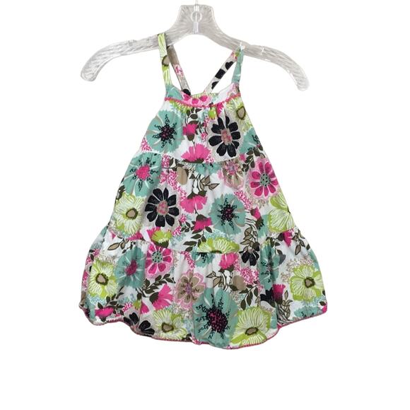 Genuine Kids from Oshkosh Floral White/Pink Sundress - Picture 1 of 3